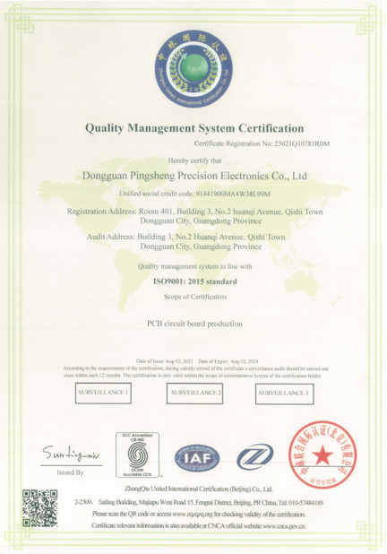 Китай Shenzhen Senyan Circuit Co., Ltd. Сертификаты
